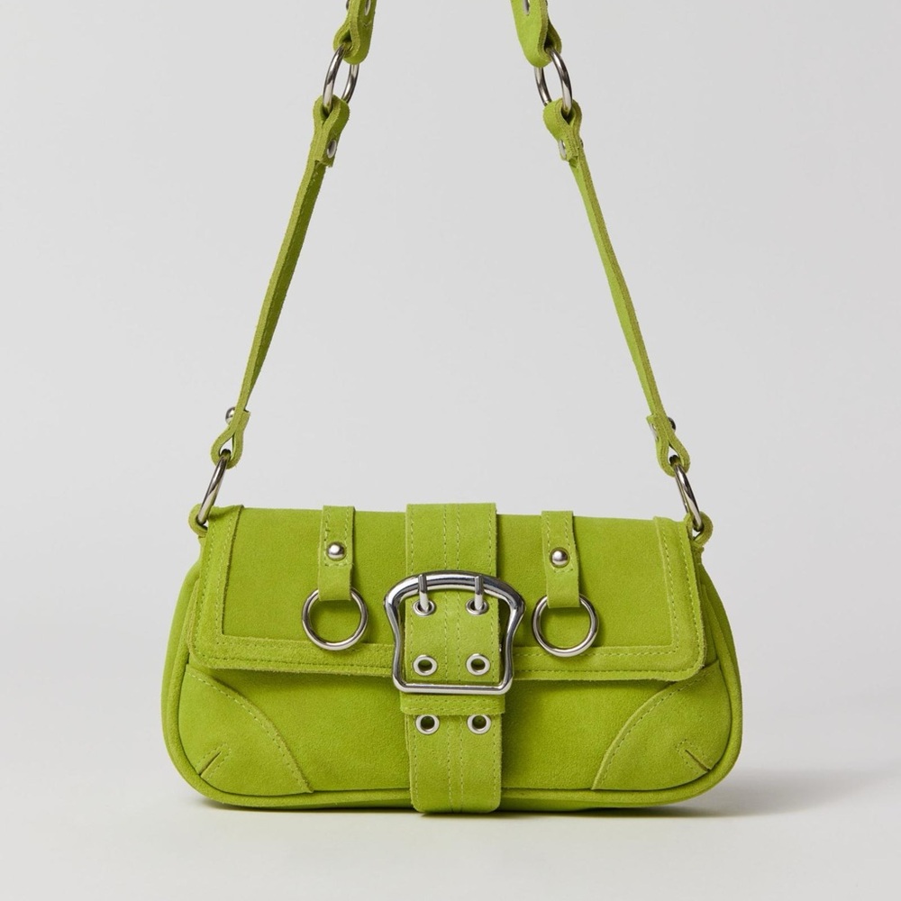 UO Jade Suede Baguette Soft Bag